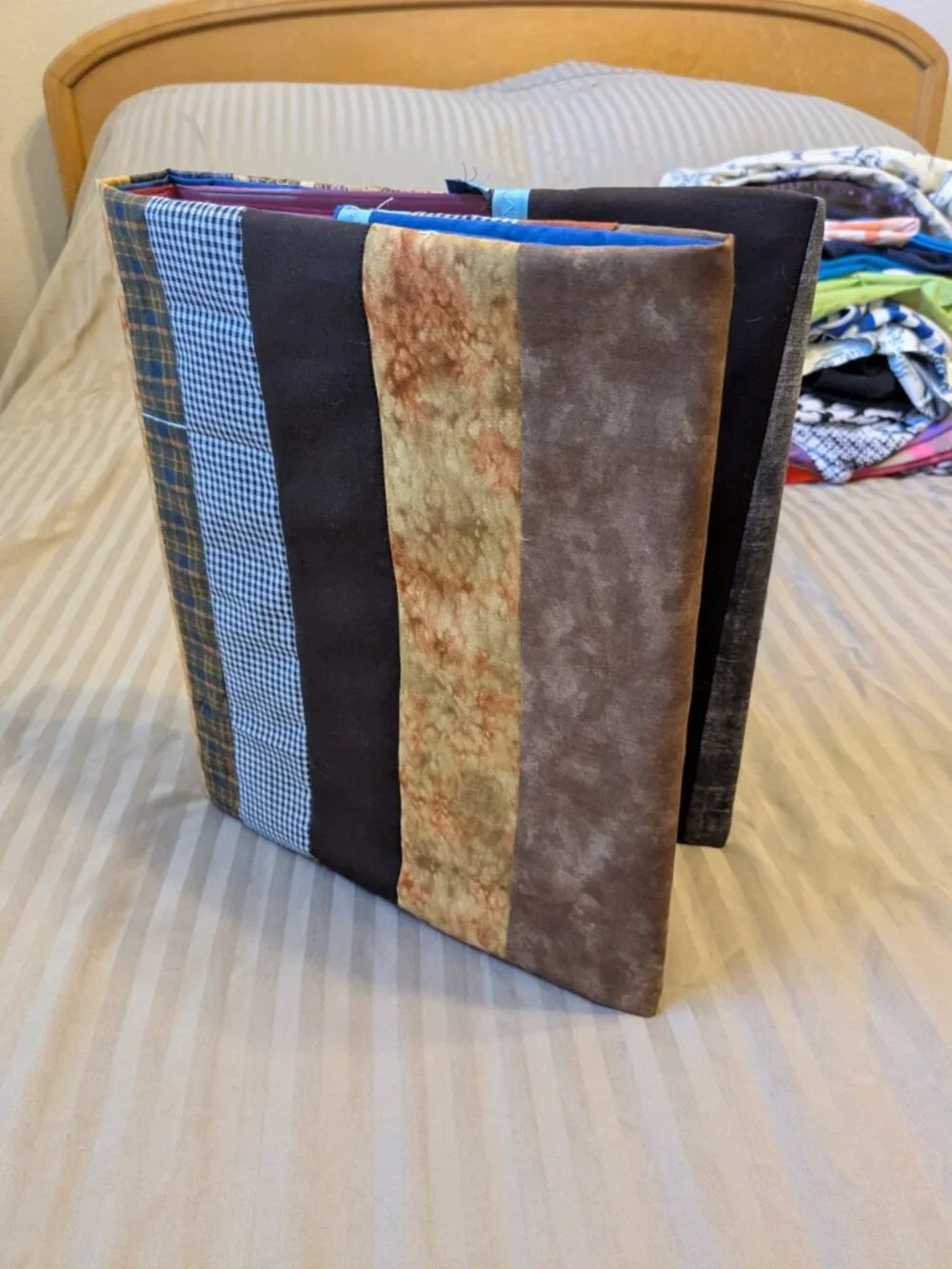 Hand made Quilted Cover and 3-Ring Binder